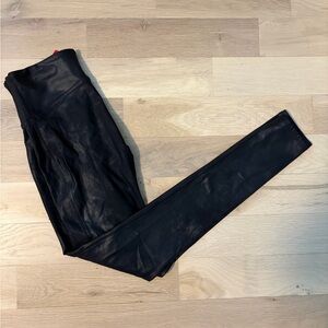 SPANX Black Women's Faux Leather Leggings